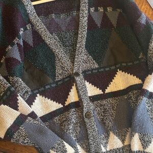 Geometric Patterned Cardigan